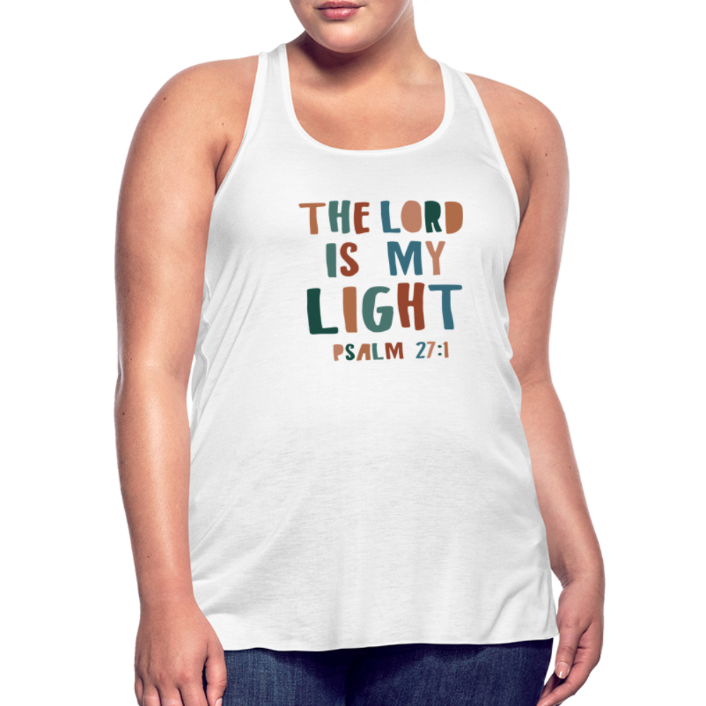 The Lord is My Light Psalm 27:1 Women’s Tank Top - white