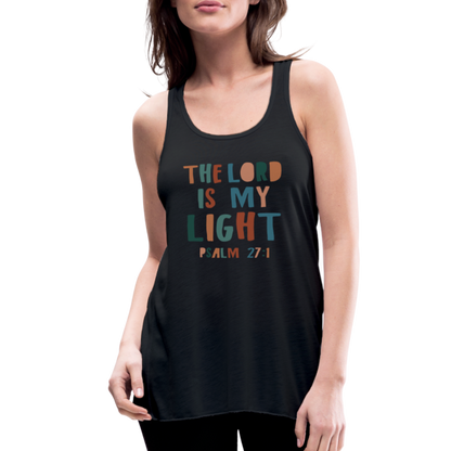 The Lord is My Light Psalm 27:1 Women’s Tank Top - black