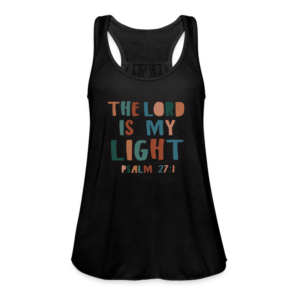 The Lord is My Light Psalm 27:1 Women’s Tank Top - black