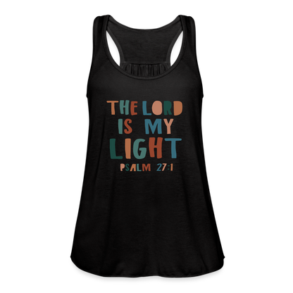 The Lord is My Light Psalm 27:1 Women’s Tank Top - black