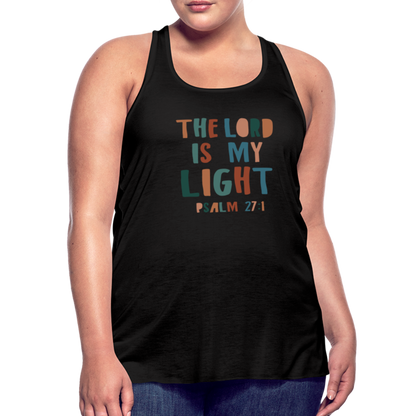 The Lord is My Light Psalm 27:1 Women’s Tank Top - black