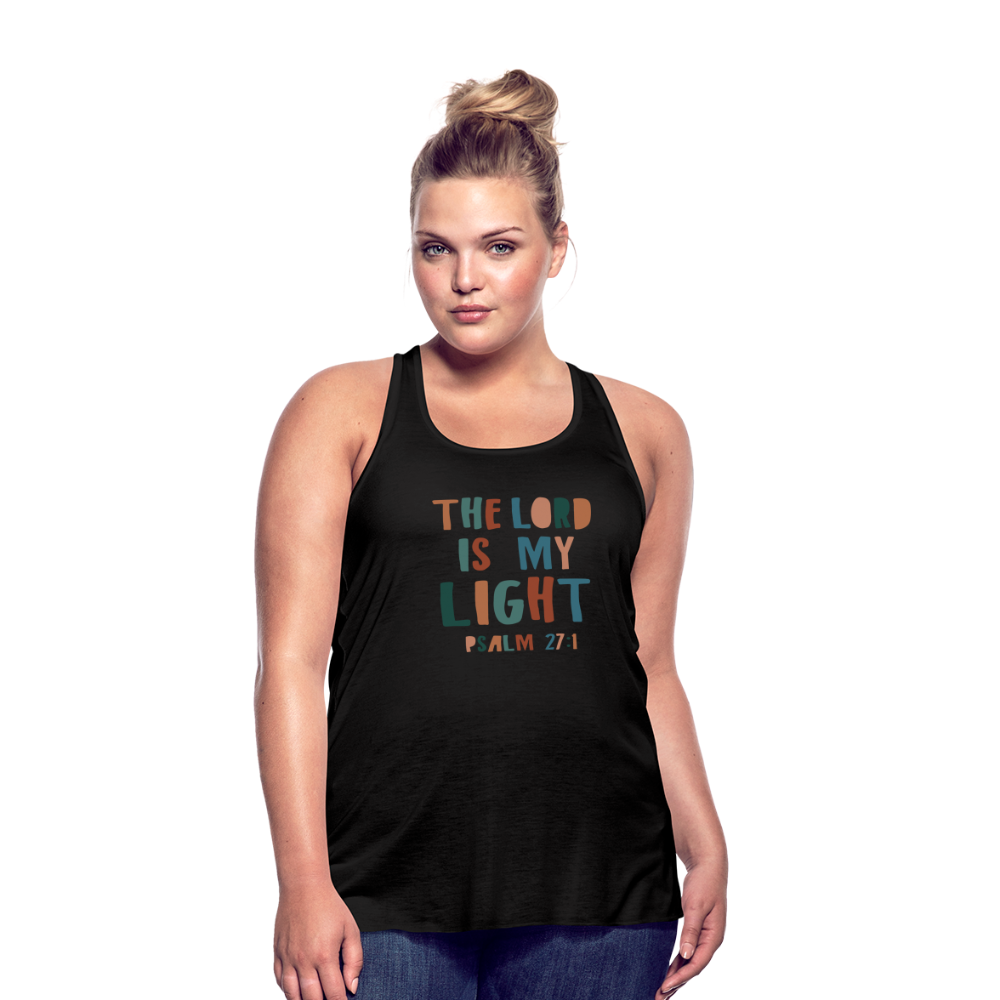 The Lord is My Light Psalm 27:1 Women’s Tank Top - black