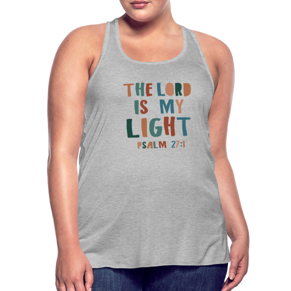 The Lord is My Light Psalm 27:1 Women’s Tank Top - heather gray