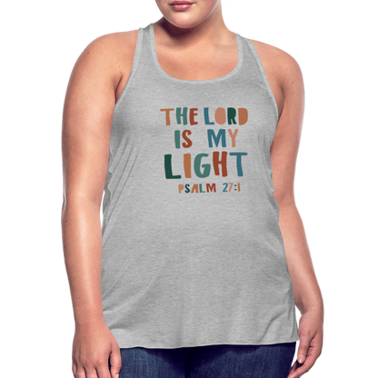 The Lord is My Light Psalm 27:1 Women’s Tank Top - heather gray