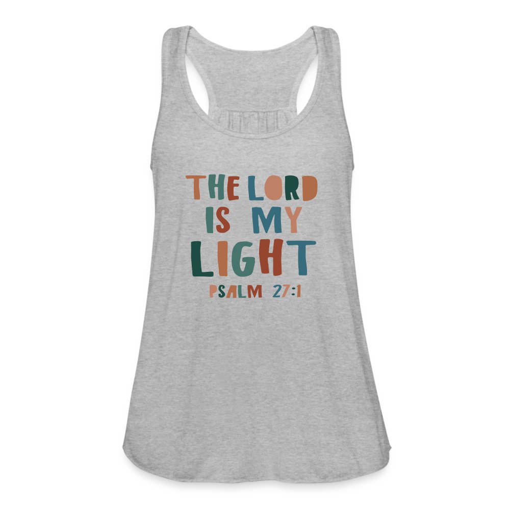 The Lord is My Light Psalm 27:1 Women’s Tank Top - heather gray