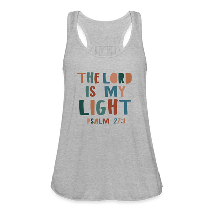 The Lord is My Light Psalm 27:1 Women’s Tank Top - heather gray