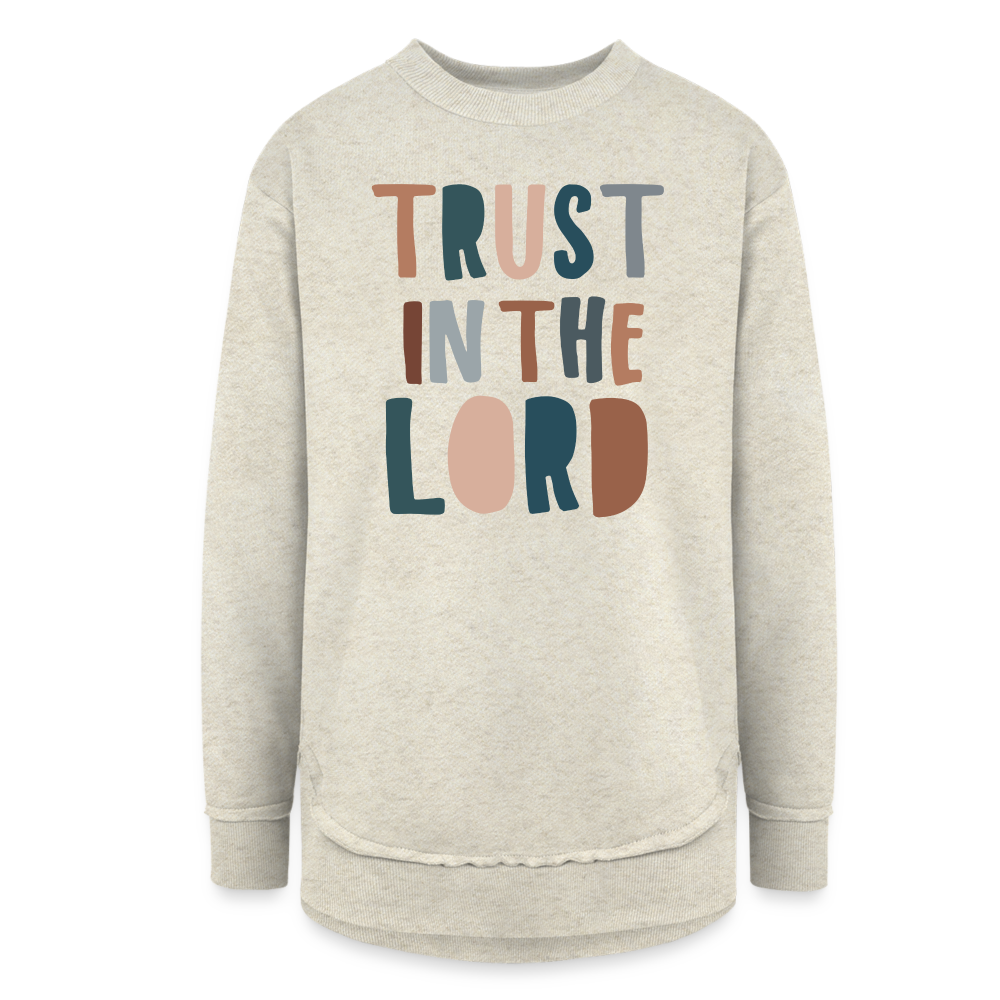 Trust in the Lord Women’s Weekend Tunic Long Sleeve - heather oatmeal