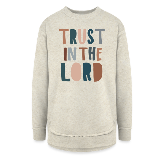 Trust in the Lord Women’s Weekend Tunic Long Sleeve - heather oatmeal