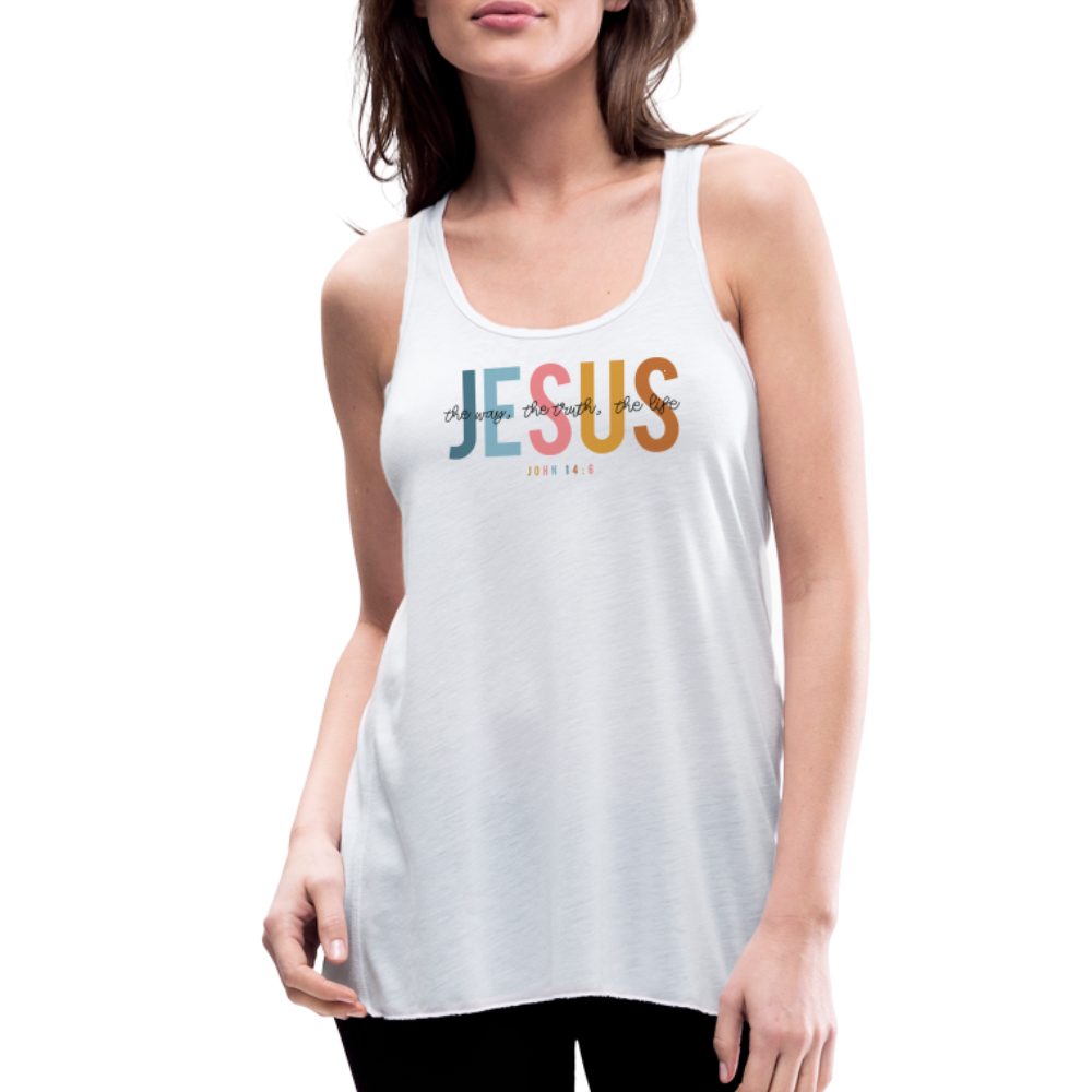 Jesus the Way the Truth the Life Women's Tank - white