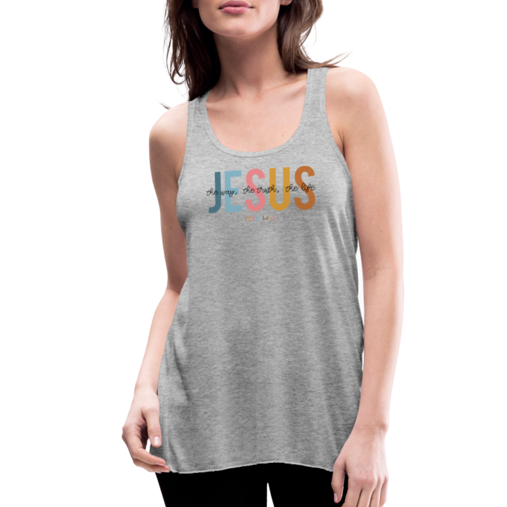 Jesus the Way the Truth the Life Women's Tank - heather gray