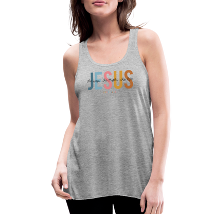 Jesus the Way the Truth the Life Women's Tank - heather gray