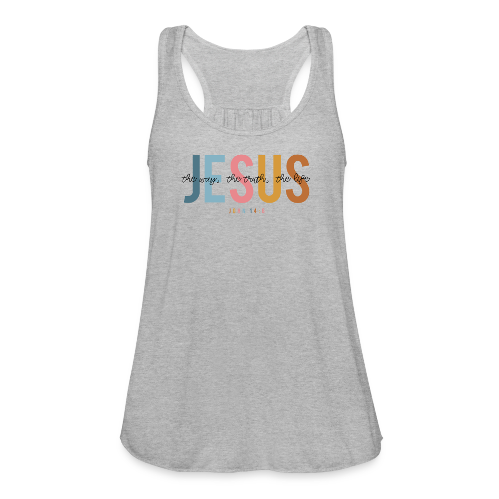 Jesus the Way the Truth the Life Women's Tank - heather gray