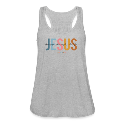 Jesus the Way the Truth the Life Women's Tank - heather gray