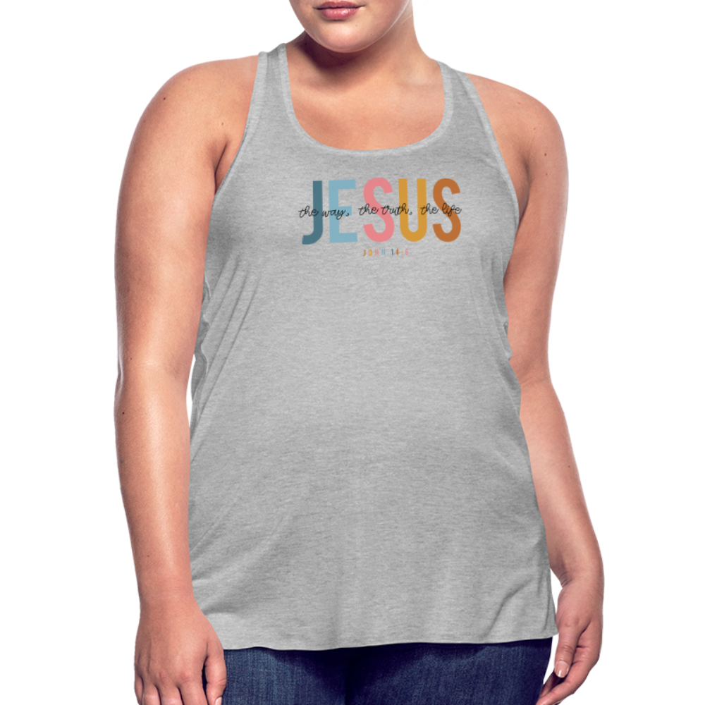 Jesus the Way the Truth the Life Women's Tank - heather gray