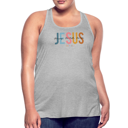 Jesus the Way the Truth the Life Women's Tank - heather gray