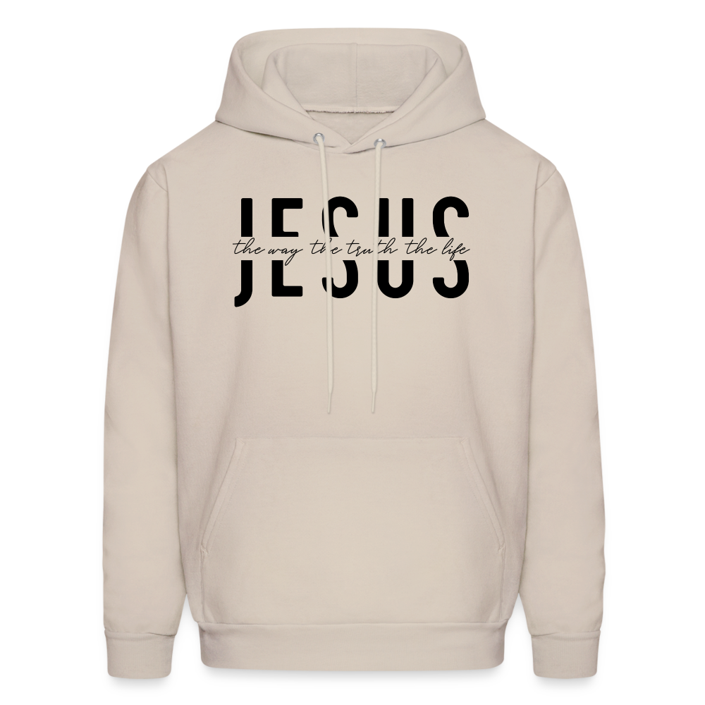 Jesus the Way the Truth the Life Men's Hoodie - Sand