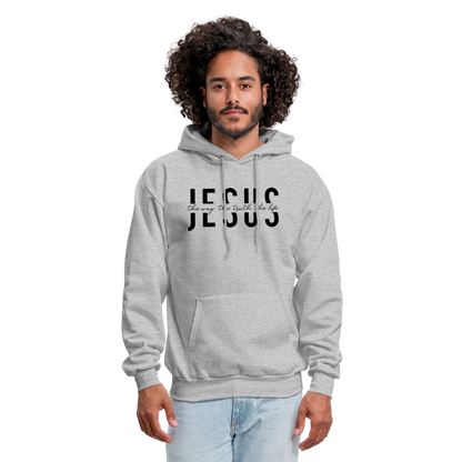 Jesus the Way the Truth the Life Men's Hoodie - heather gray