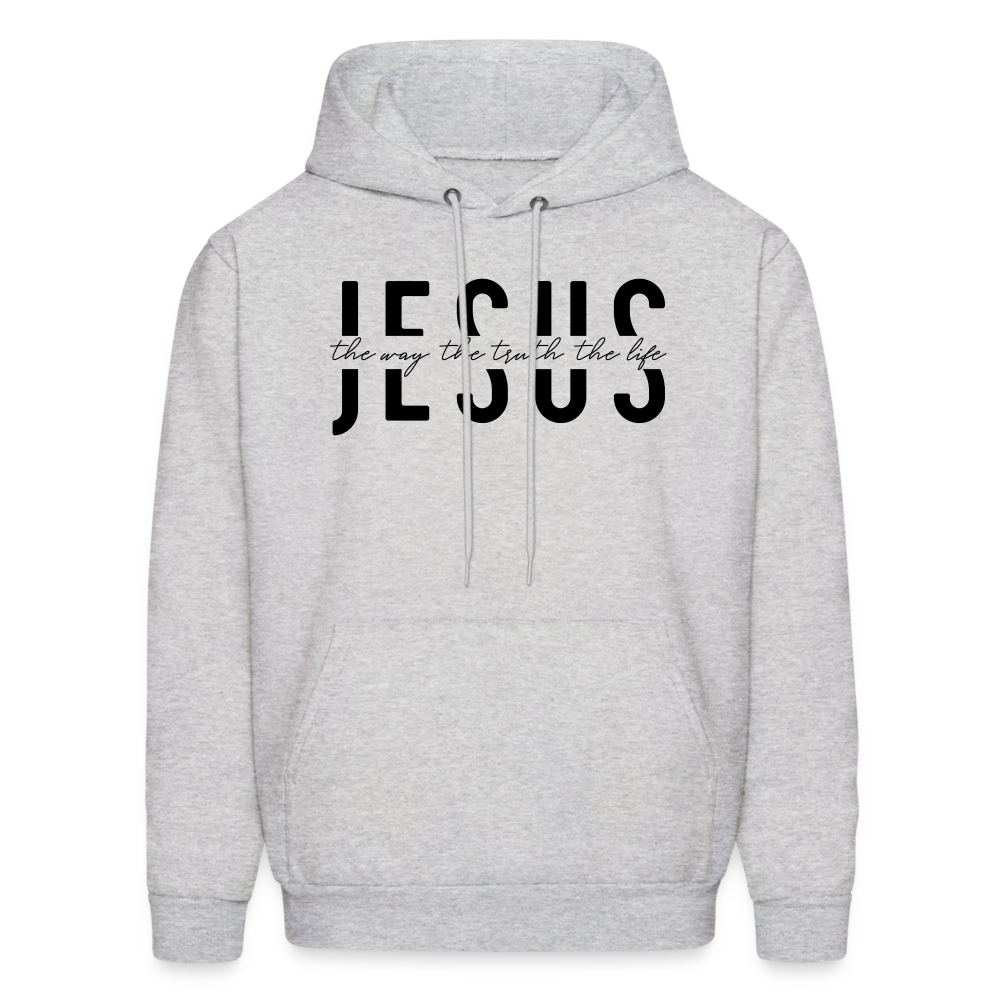 Jesus the Way the Truth the Life Men's Hoodie - ash 