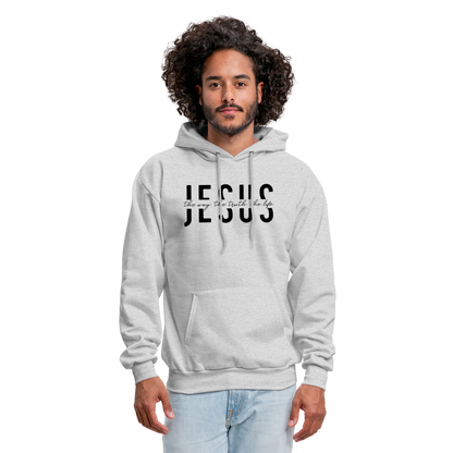 Jesus the Way the Truth the Life Men's Hoodie - ash 