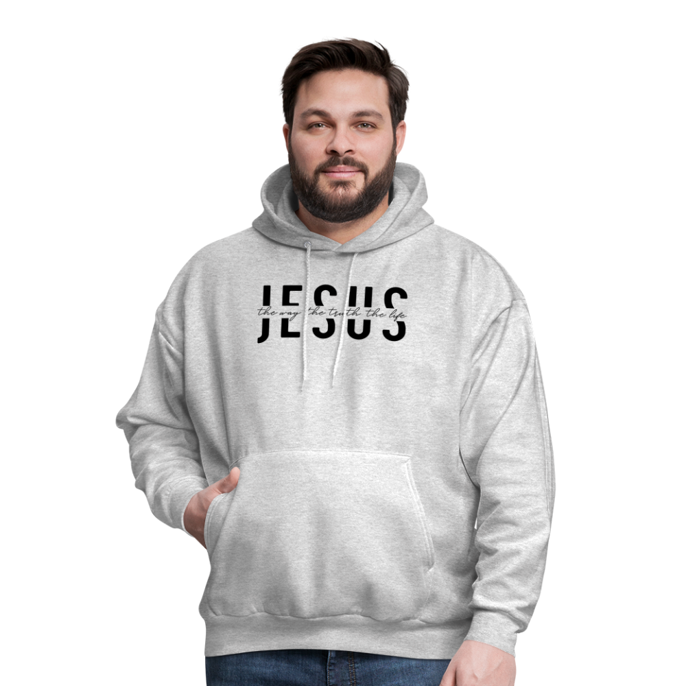 Jesus the Way the Truth the Life Men's Hoodie - ash 