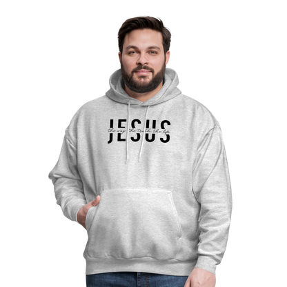 Jesus the Way the Truth the Life Men's Hoodie - ash 