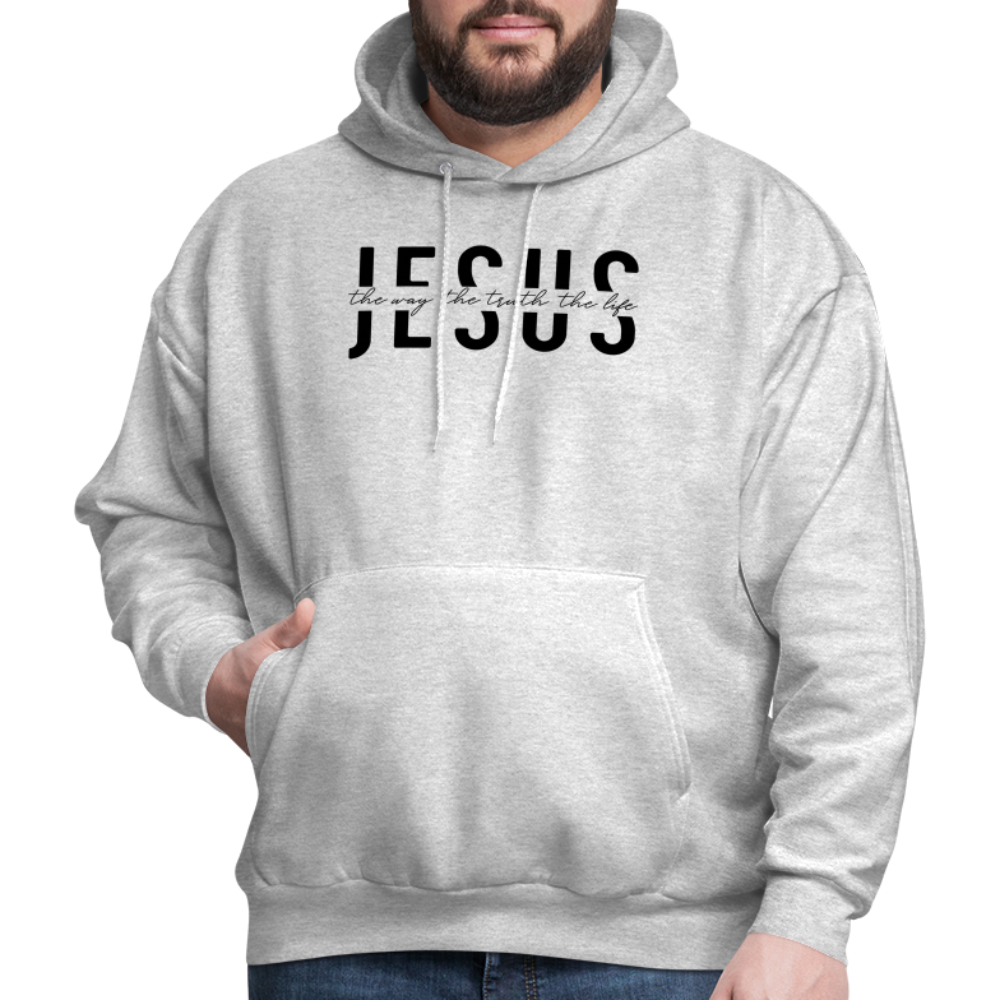 Jesus the Way the Truth the Life Men's Hoodie - ash 