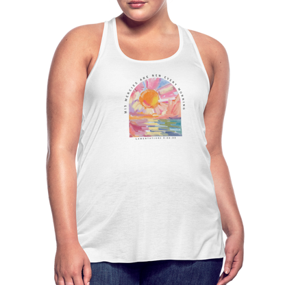 His Mercies are New Every Morning Lamentations 3:22-33 Women’s Tank - white