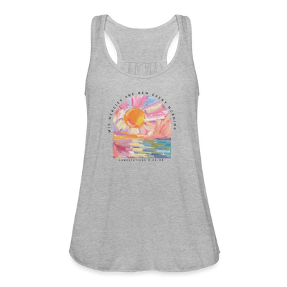 His Mercies are New Every Morning Lamentations 3:22-33 Women’s Tank - heather gray