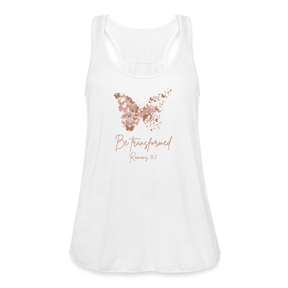 Be Transformed Romans 12:2 Women’s Tank - white