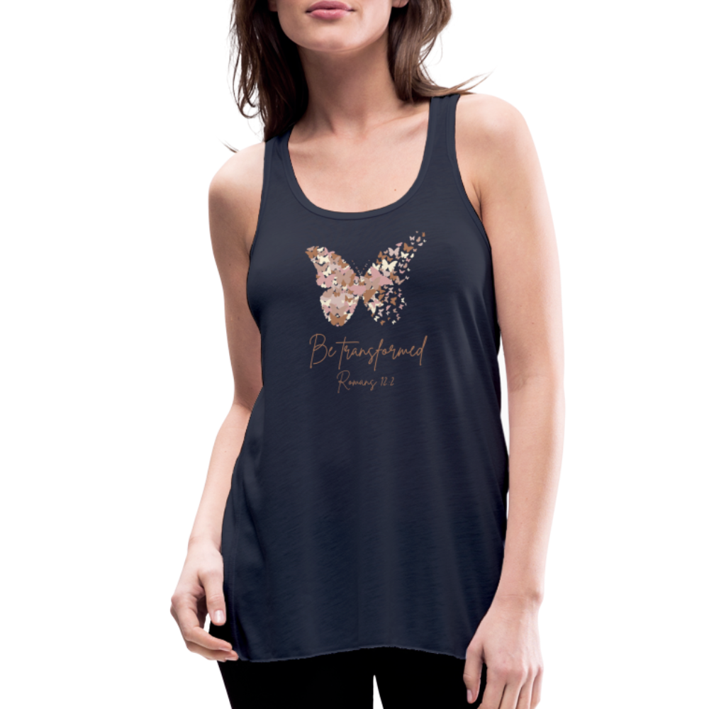 Be Transformed Romans 12:2 Women’s Tank - navy