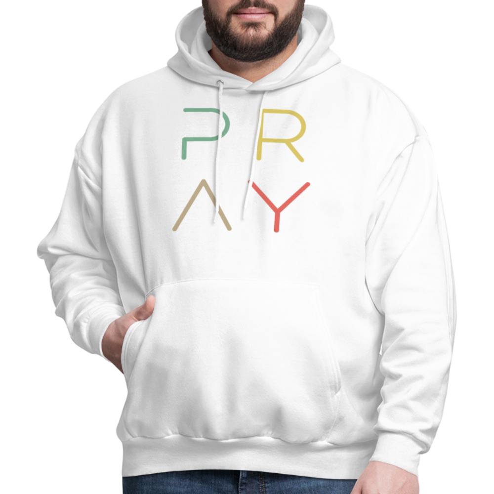 Pray Men's Hoodie - white