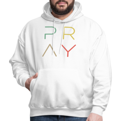 Pray Men's Hoodie - white