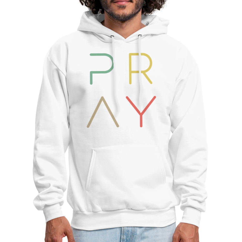 Pray Men's Hoodie - white