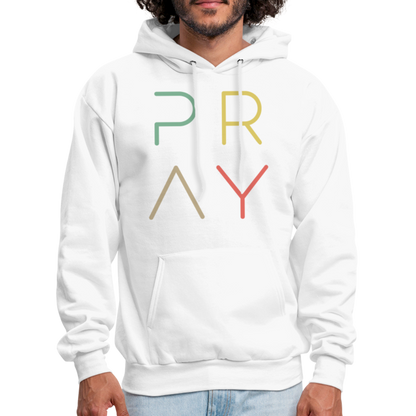 Pray Men's Hoodie - white