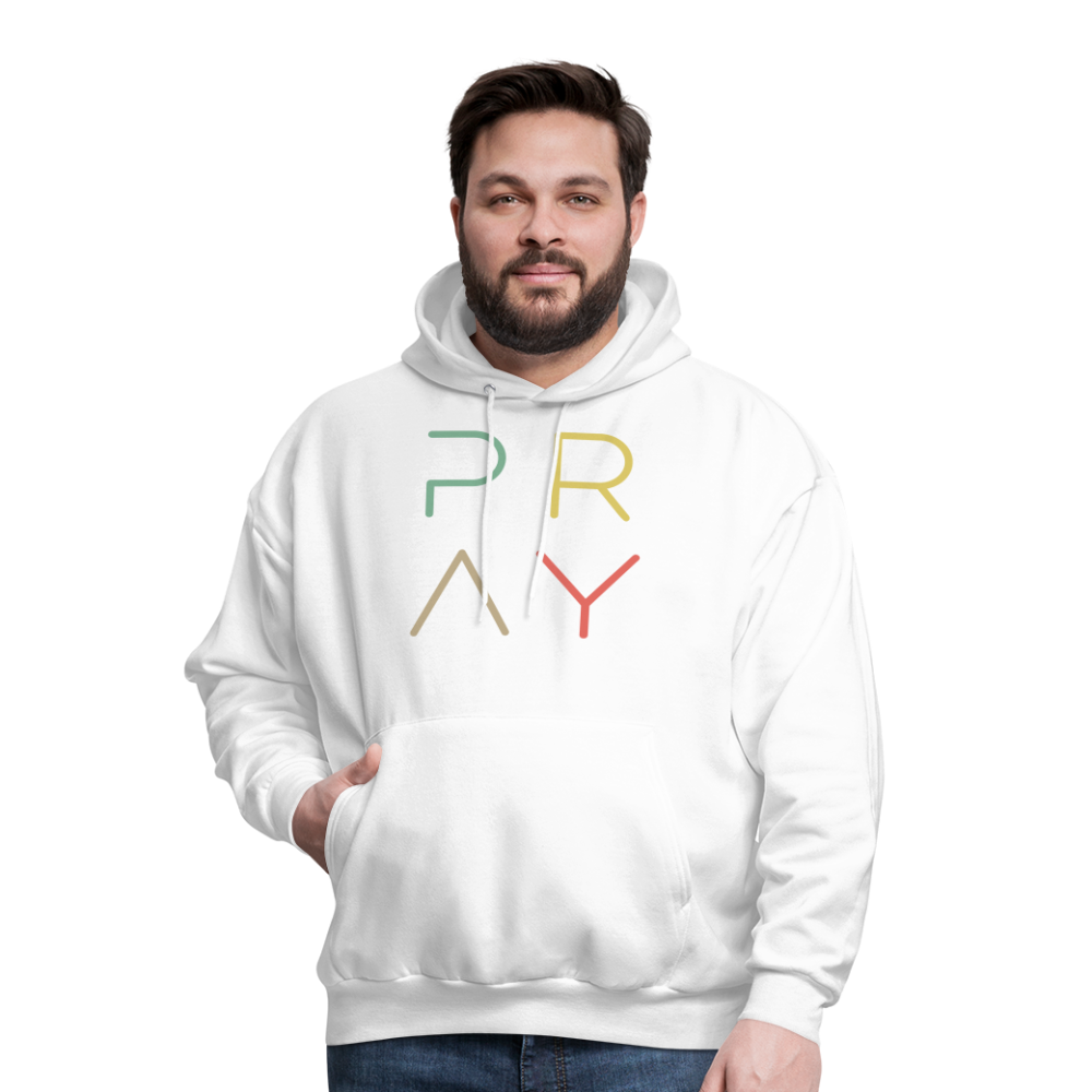 Pray Men's Hoodie - white