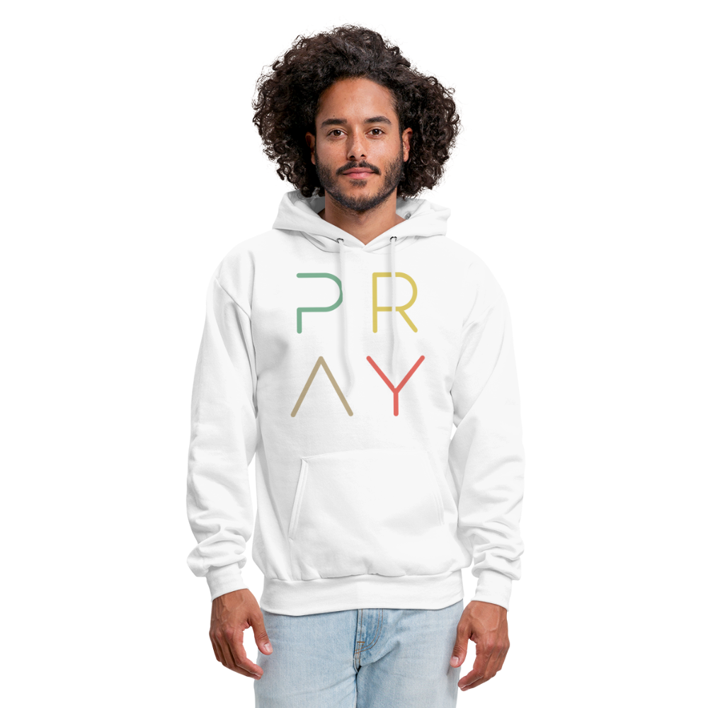 Pray Men's Hoodie - white