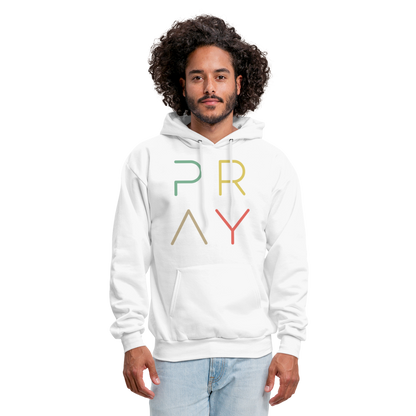 Pray Men's Hoodie - white