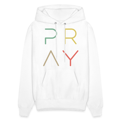 Pray Men's Hoodie - white