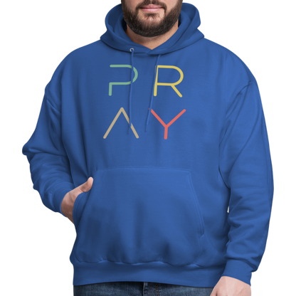 Pray Men's Hoodie - royal blue