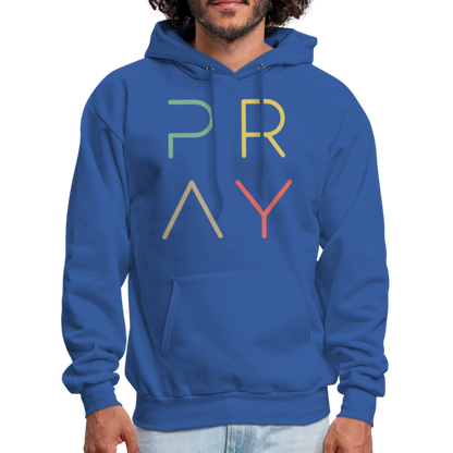 Pray Men's Hoodie - royal blue