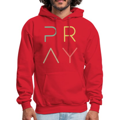 Pray Men's Hoodie - red