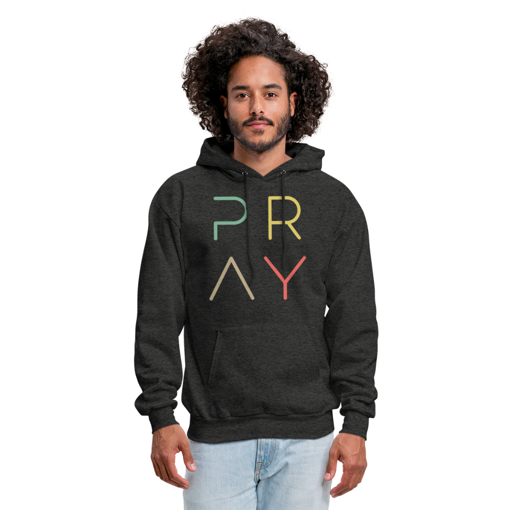 Pray Men's Hoodie - charcoal grey