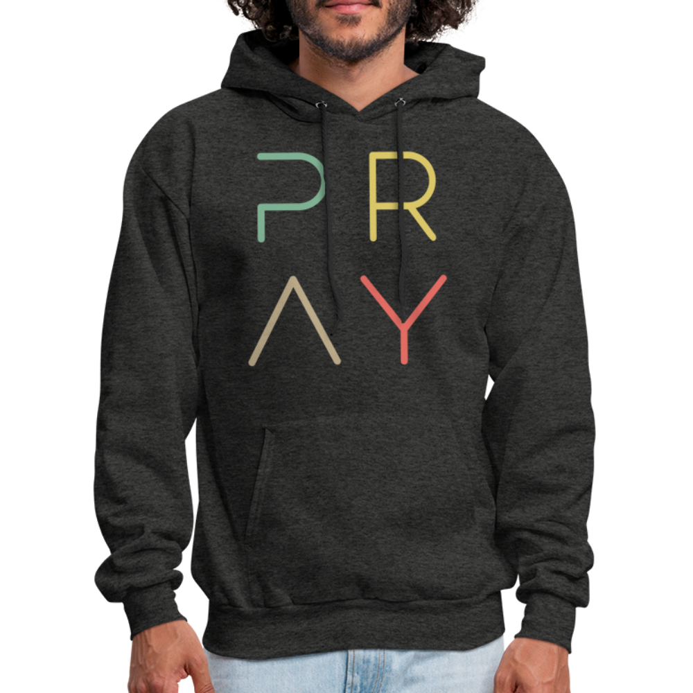 Pray Men's Hoodie - charcoal grey