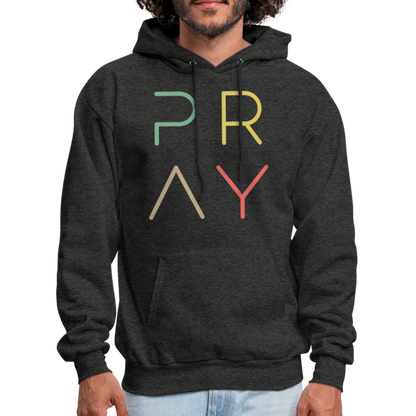 Pray Men's Hoodie - charcoal grey