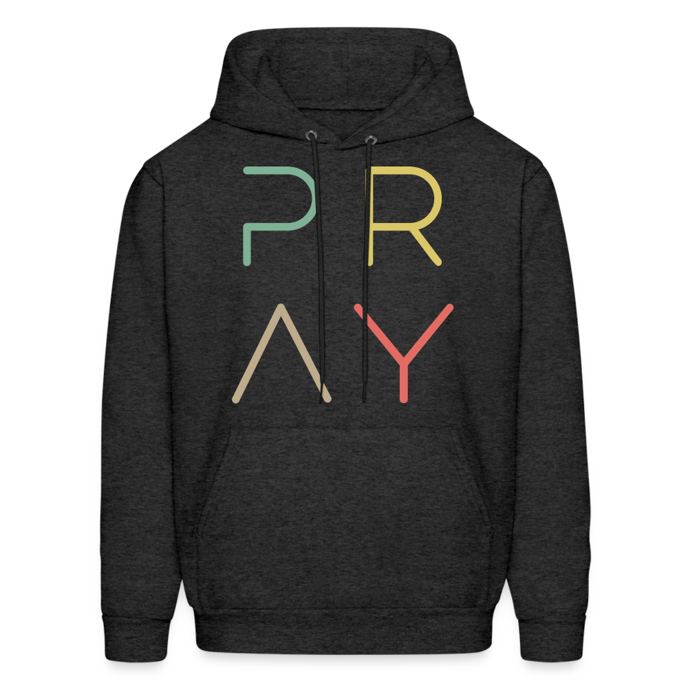 Pray Men's Hoodie - charcoal grey