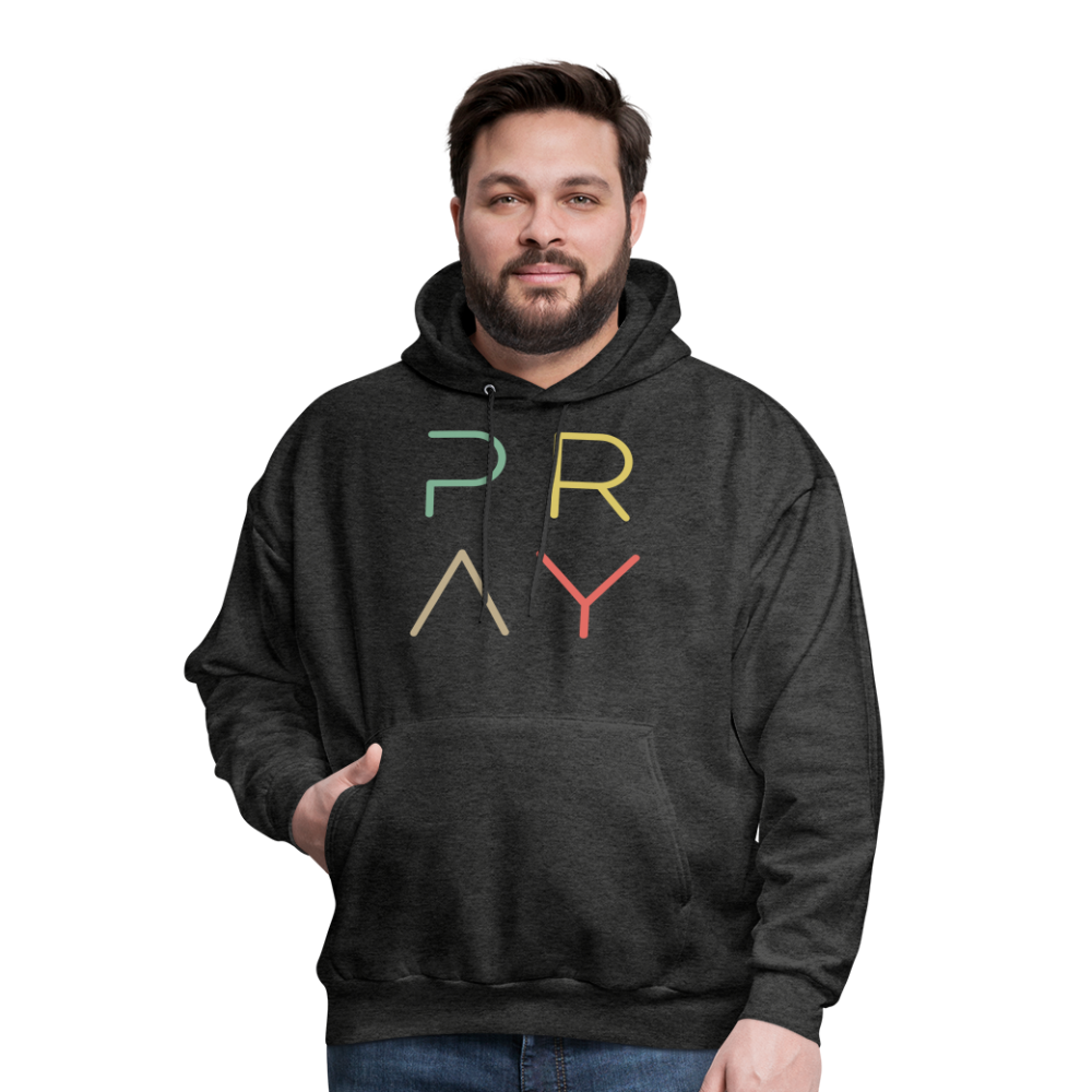 Pray Men's Hoodie - charcoal grey