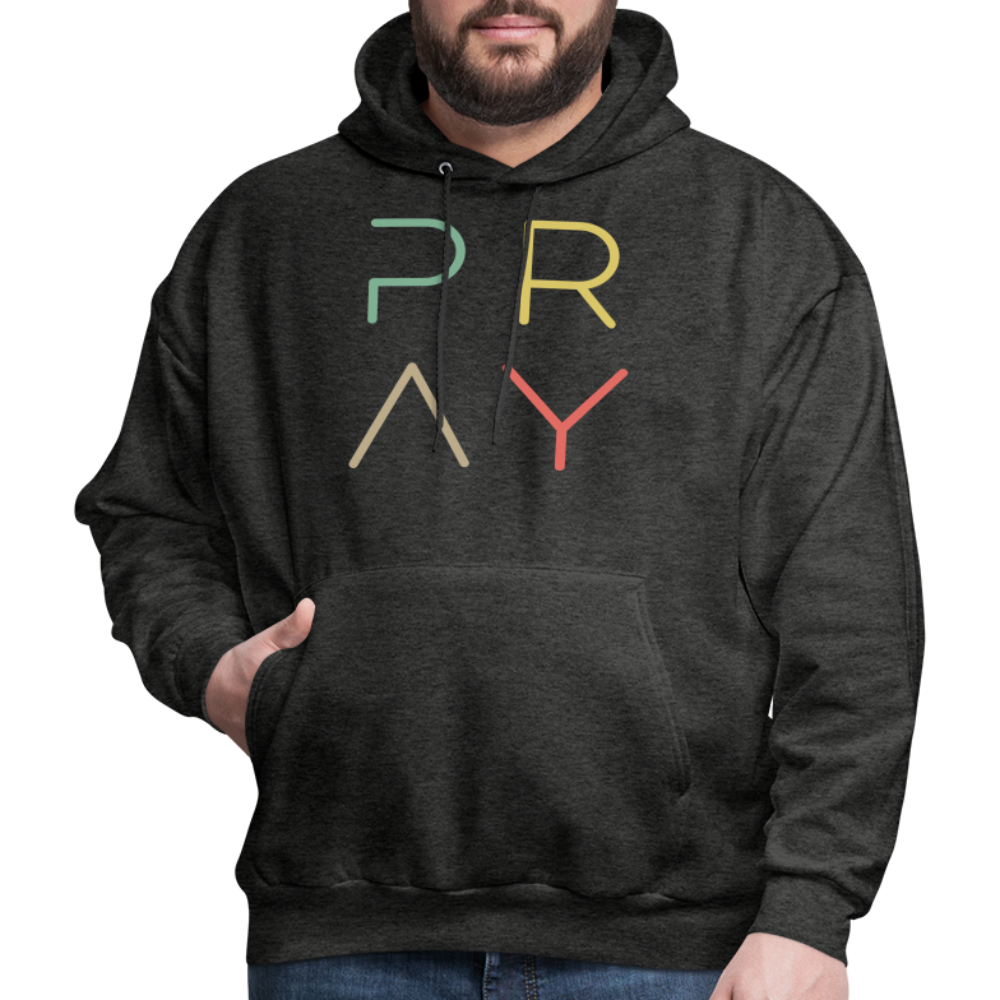 Pray Men's Hoodie - charcoal grey