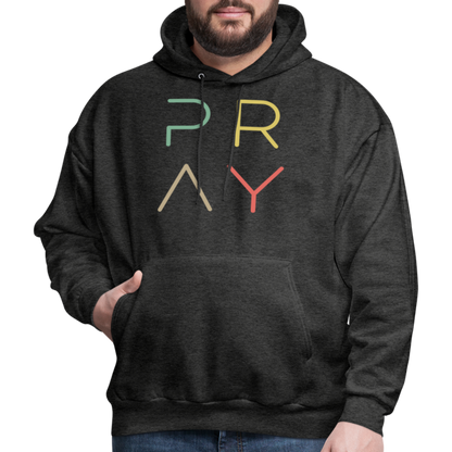 Pray Men's Hoodie - charcoal grey