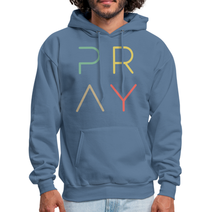 Pray Men's Hoodie - denim blue