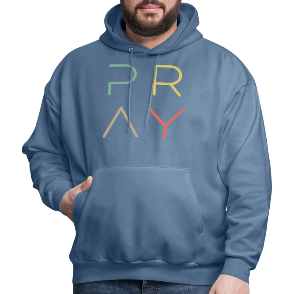 Pray Men's Hoodie - denim blue